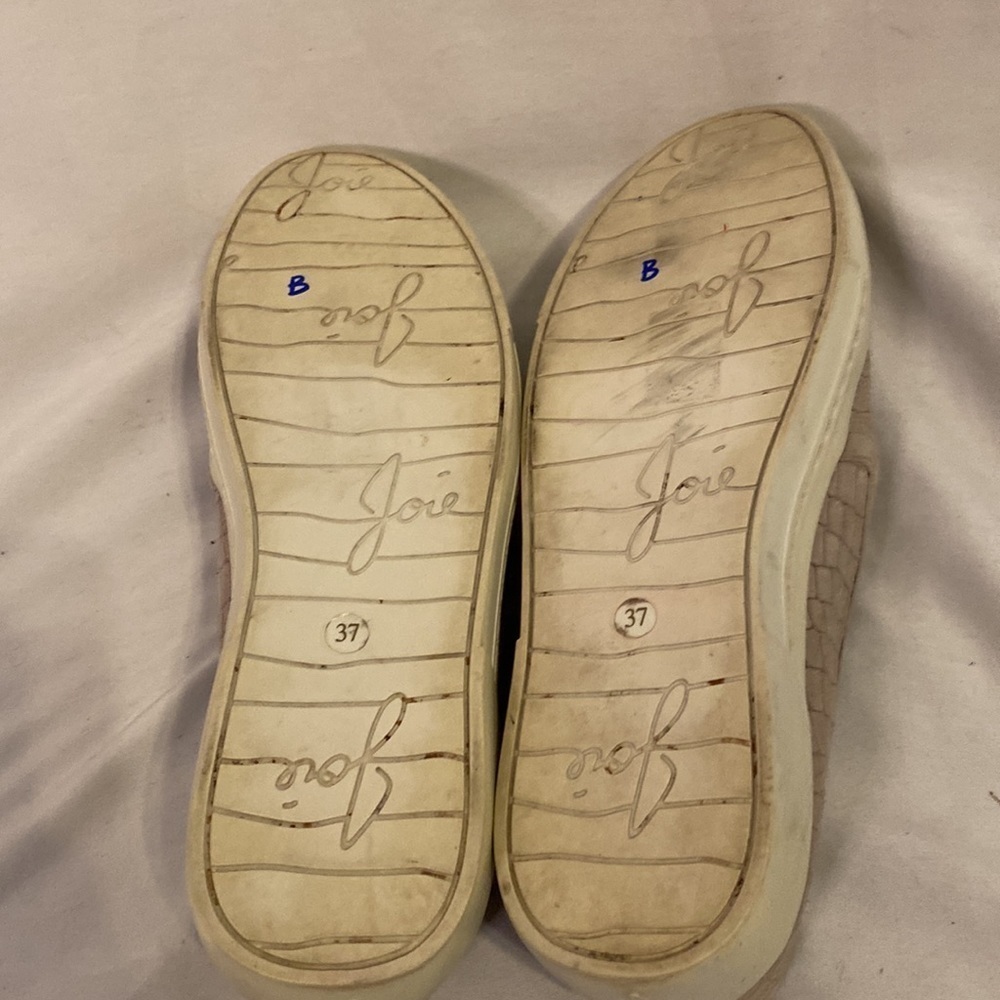 Joie Kidmore Slip On Leather Sneakers 37 Faux Croc - Picture 6 of 7